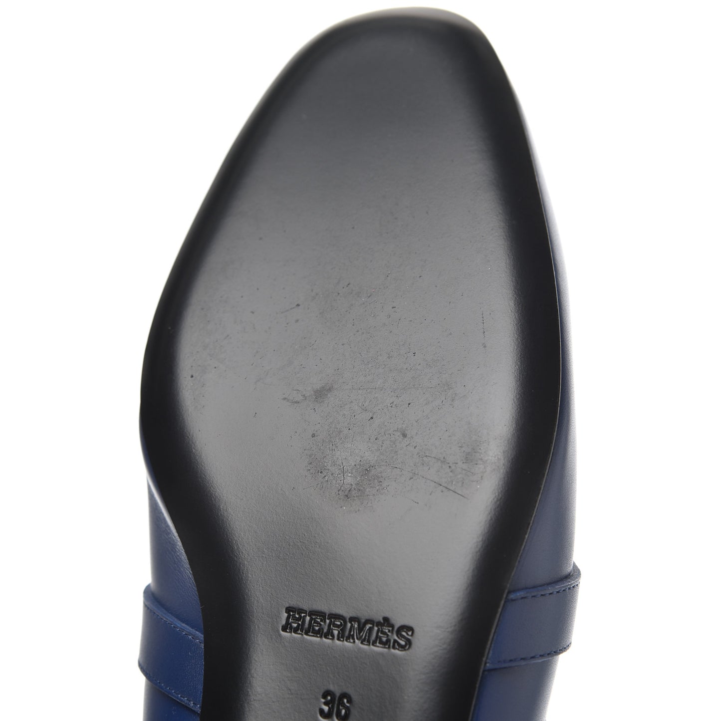 Calfskin Oz Mules 36 Bleu Maritime