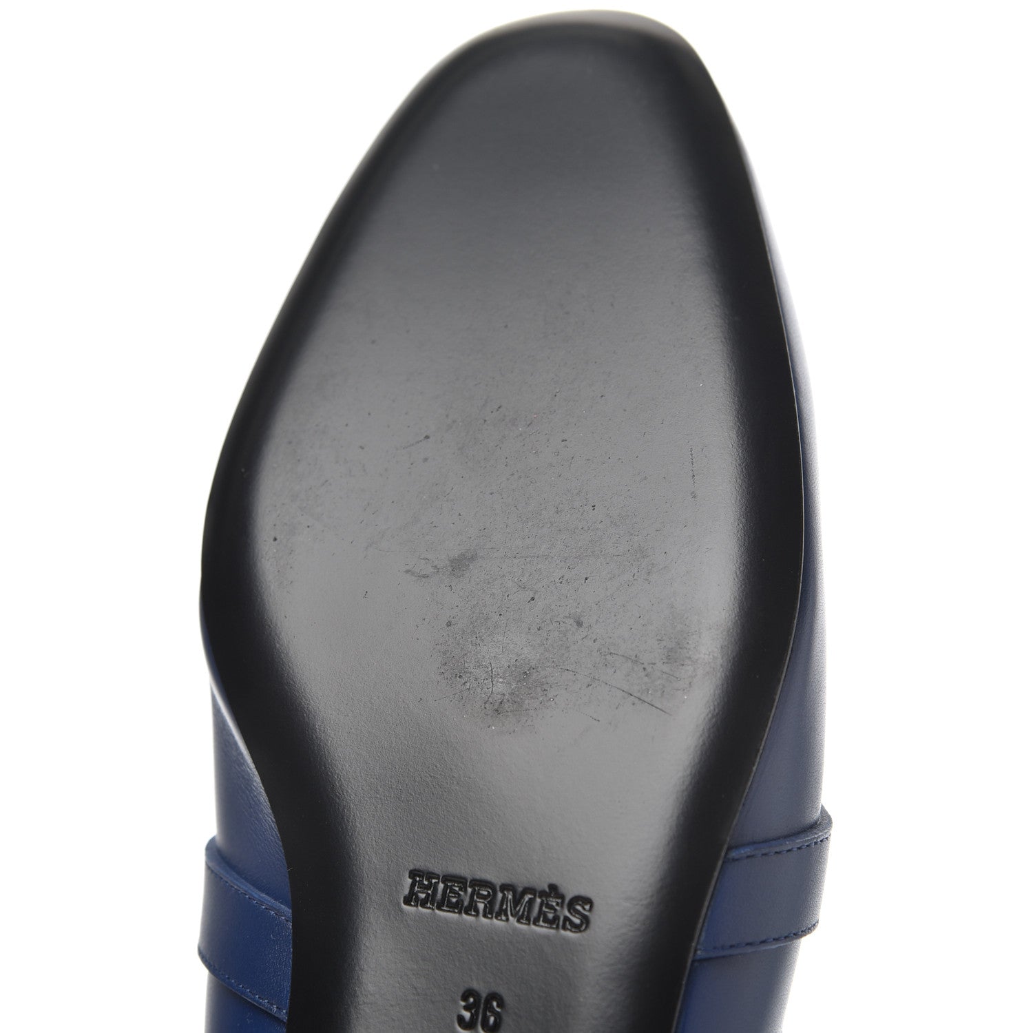 Hermes Calfskin Oz Mules 36 Bleu Maritime 9 of 12