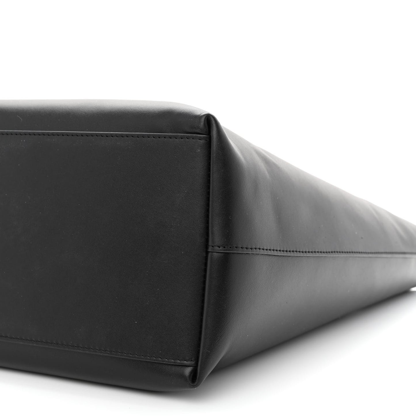 Calfskin DG Logo Shopper Tote Black