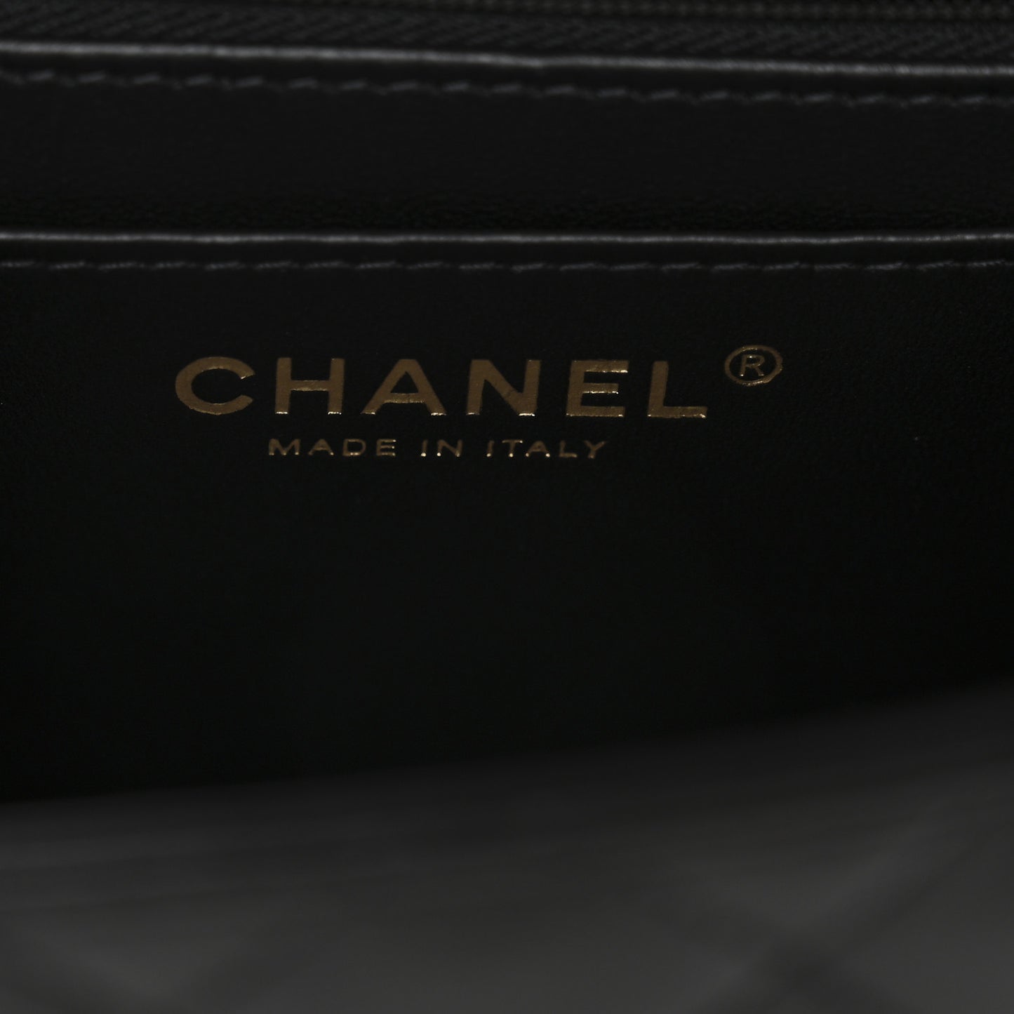 Lambskin Quilted Mini Square Flap Black