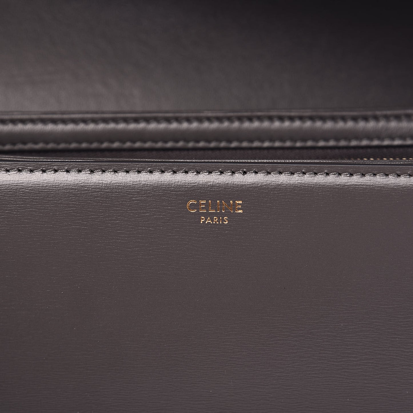 Shiny Calfskin Medium Triomphe Grey