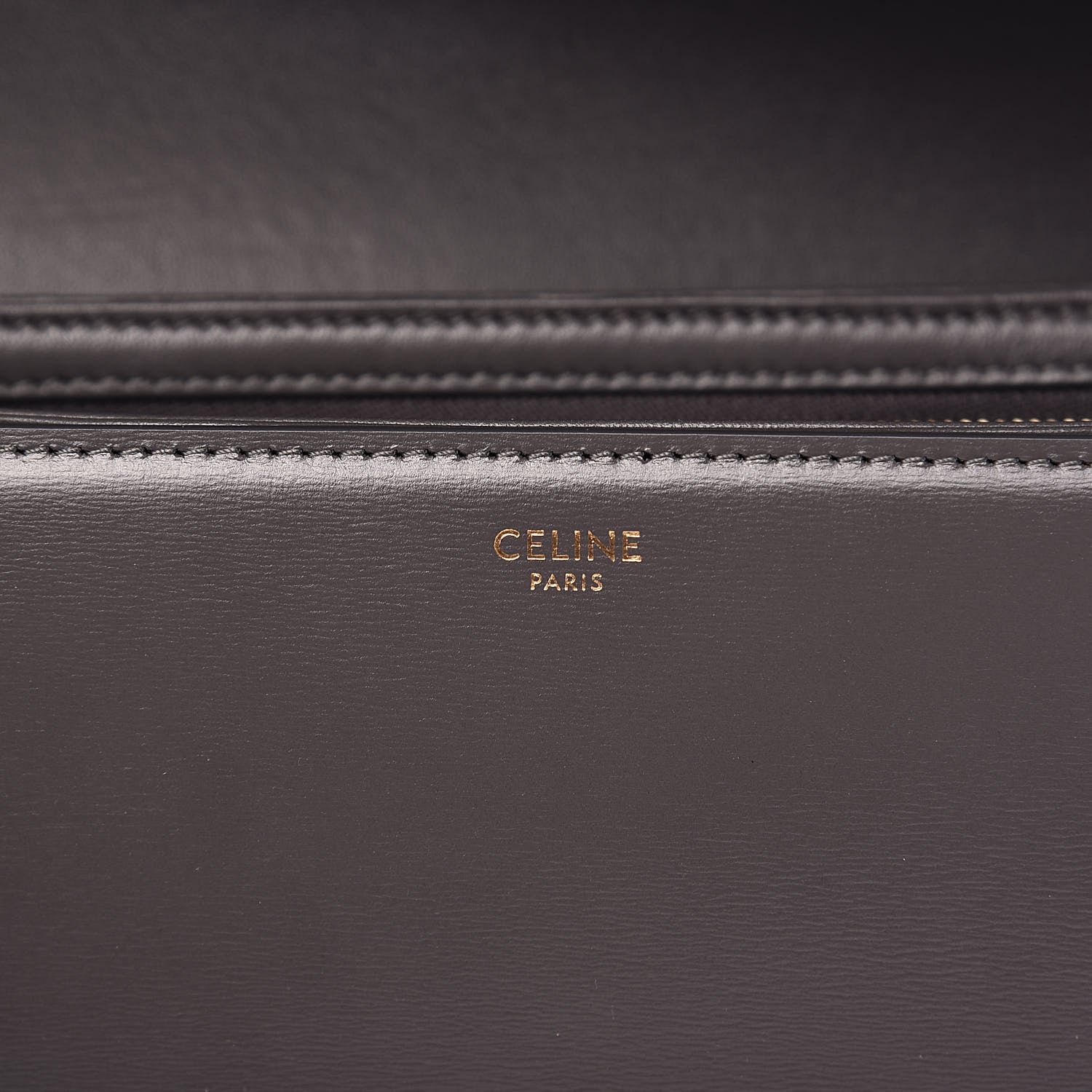 Celine Shiny Calfskin Medium Triomphe Grey 6 of 9