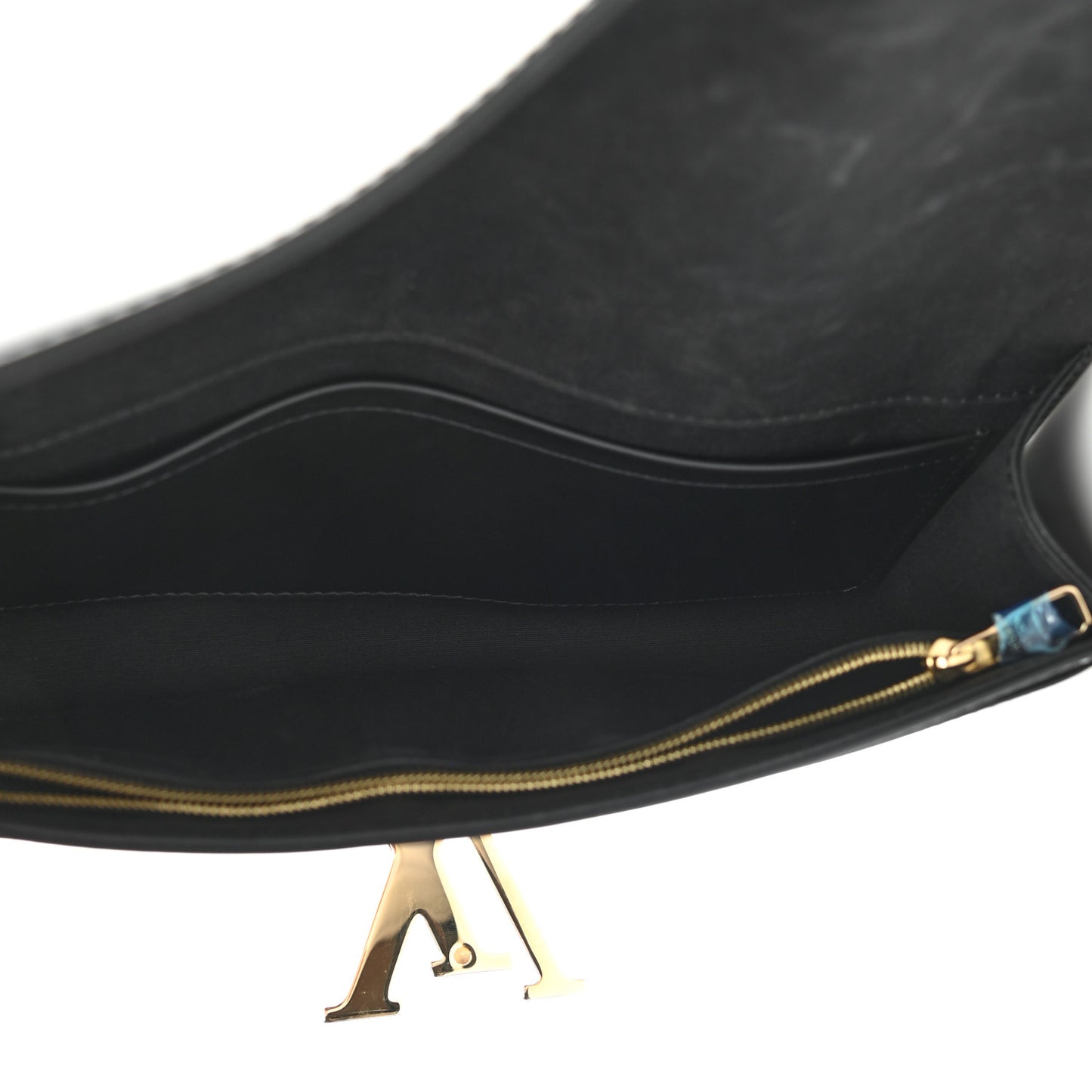 Patent Louise Clutch Black