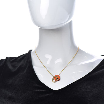 Hermes Swift O'Maillon Pendant Necklace Orange 2 of 5