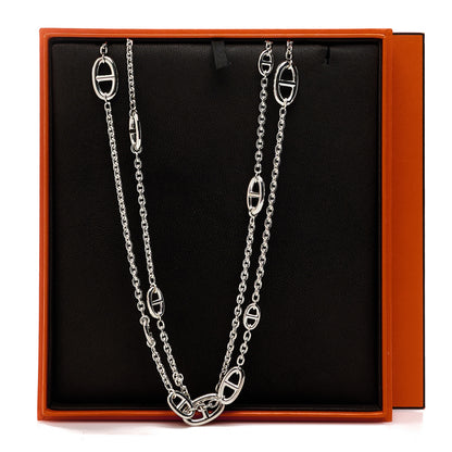 Hermes Sterling Silver Farandole Necklace 160 6 of 6
