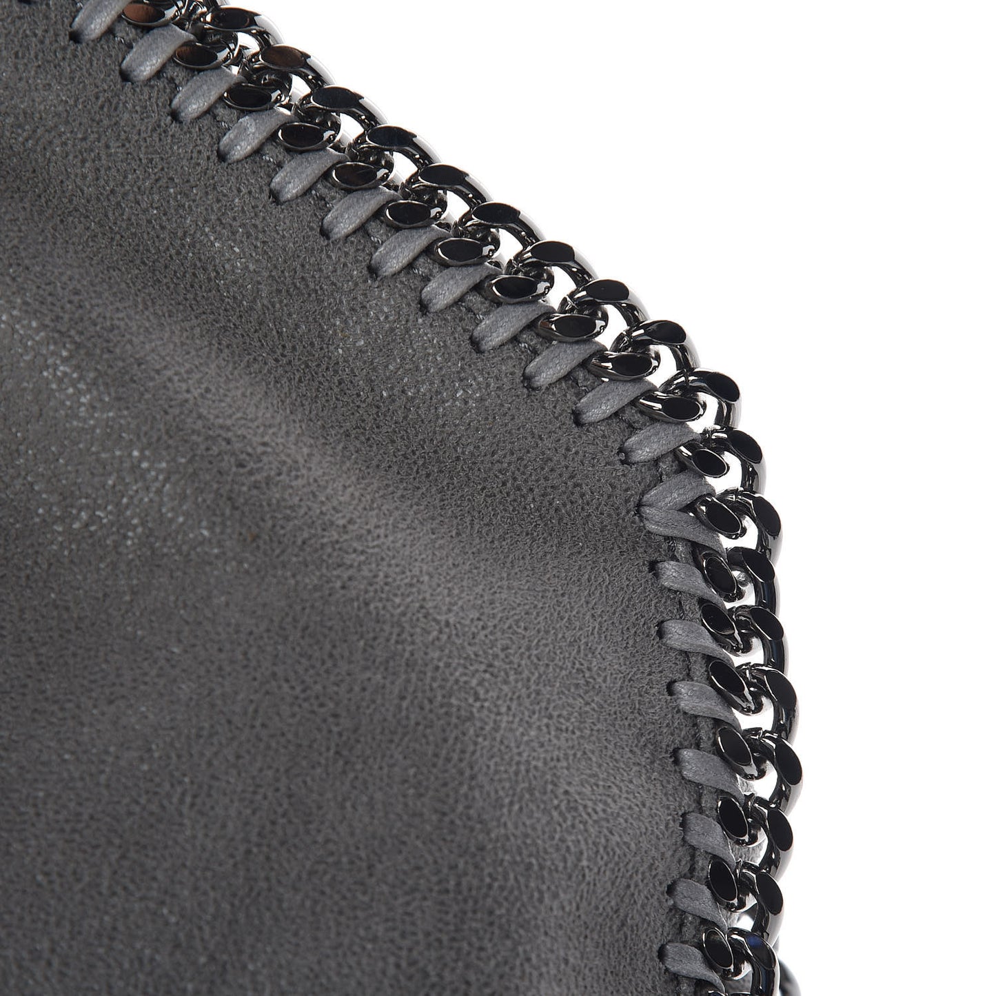 Shaggy Deer Falabella Fold Over Tote Grey