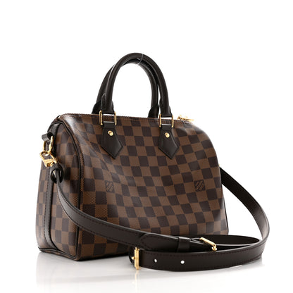 Louis Vuitton Damier Ebene Speedy Bandouliere 25 3 of 12