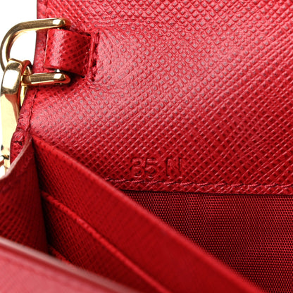 Prada Saffiano Cahier Mini Bag Fuoco 6 of 6