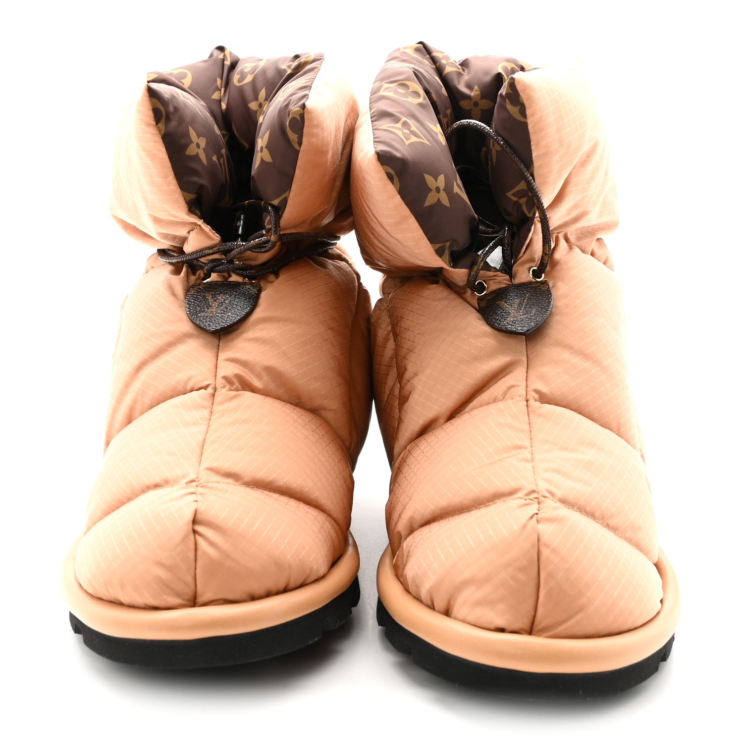 Louis Vuitton Nylon Monogram Pillow Comfort Ankle Boot 38 Beige 3 of 8
