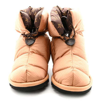 Louis Vuitton Nylon Monogram Pillow Comfort Ankle Boot 38 Beige 3 of 8