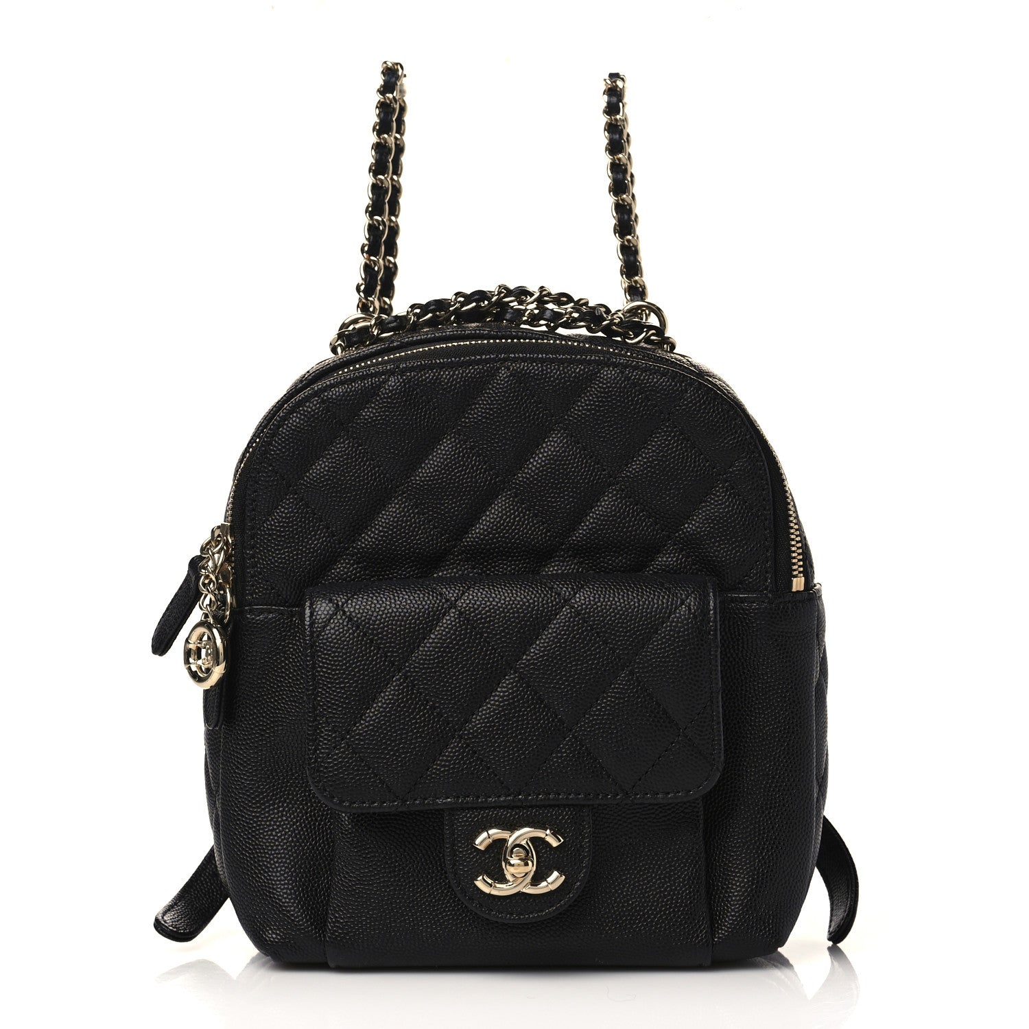 Chanel Caviar Quilted Small CC Day Backpack Black 1 of 9