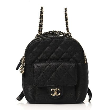 Chanel Caviar Quilted Small CC Day Backpack Black 1 of 9