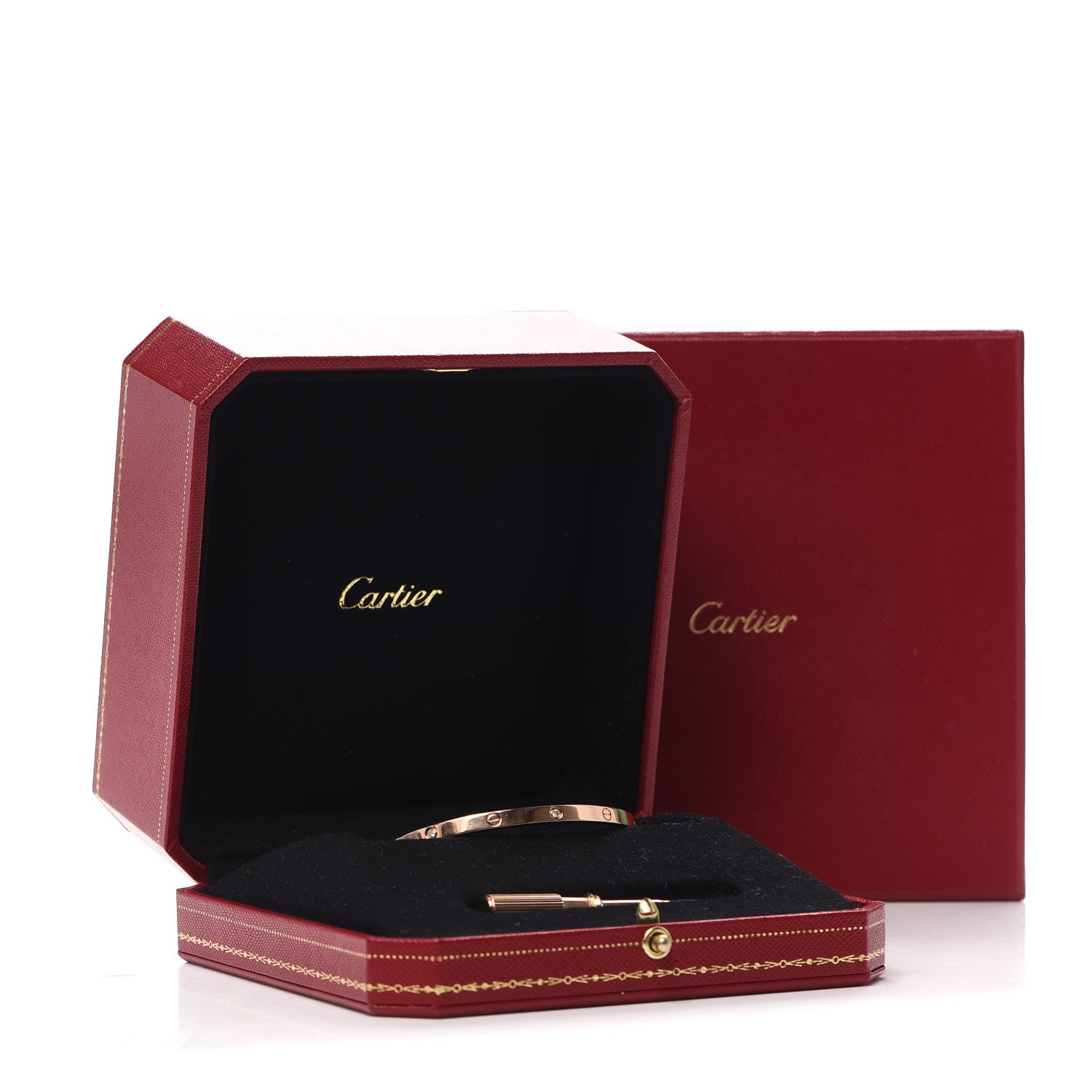 Cartier 18K Pink Gold LOVE Bracelet 17 6 of 6