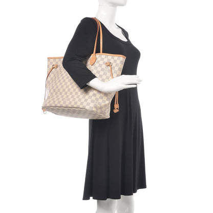 Louis Vuitton Damier Azur Neo Neverfull MM Rose Ballerine 2 of 20