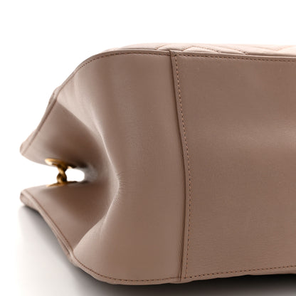 Gucci Calfskin Matelasse Medium GG Marmont Shoulder Tote Bag Porcelain Rose 9 of 10