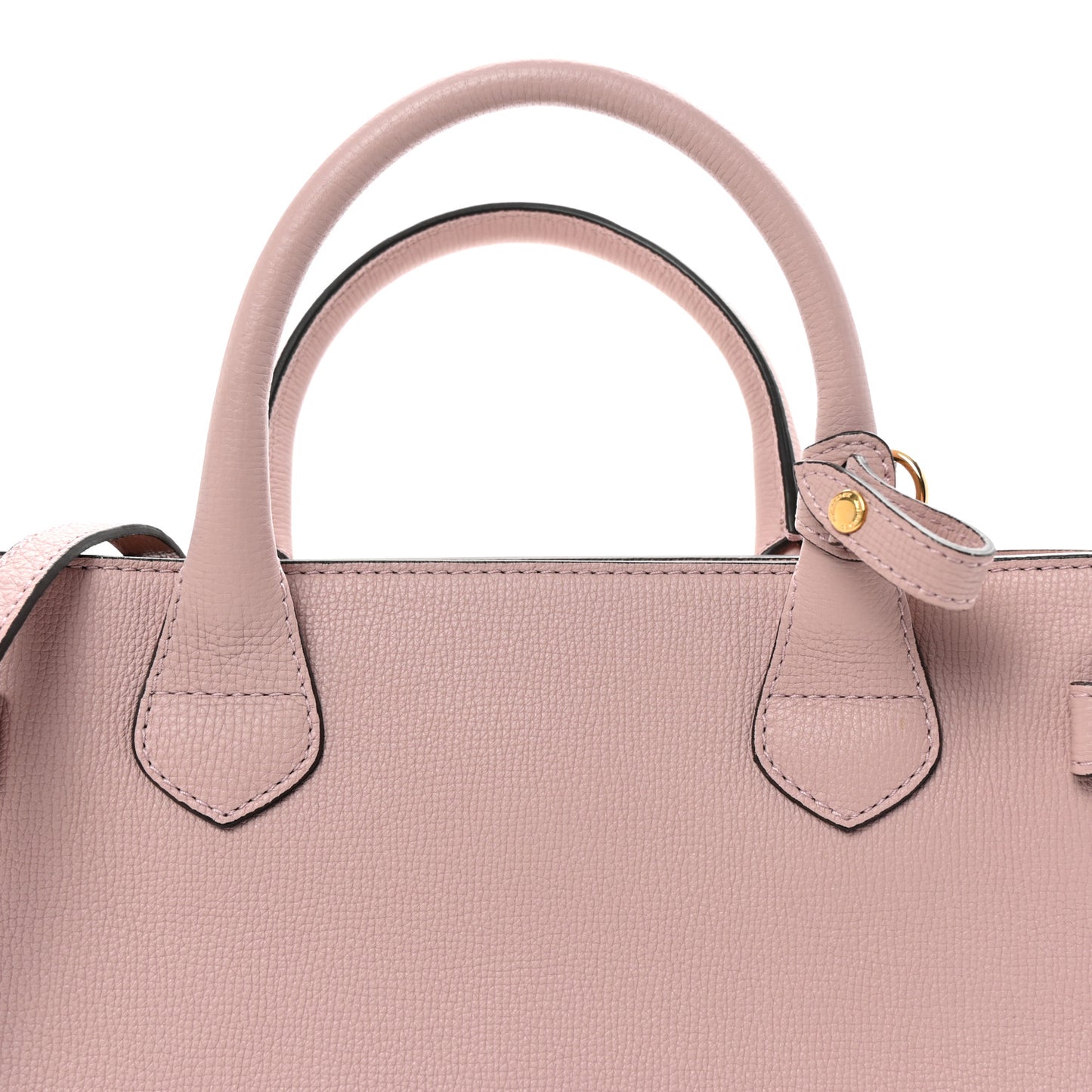 Derby Calfskin House Check Medium Banner Tote Pale Orchid