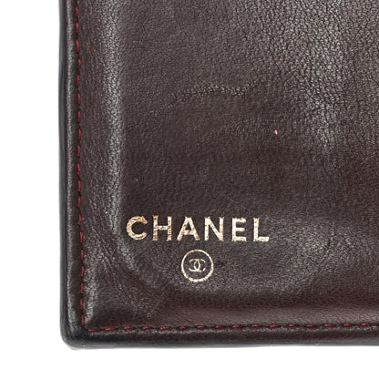 Chanel Lambskin Quilted Compact Flap Wallet Black 6 of 13