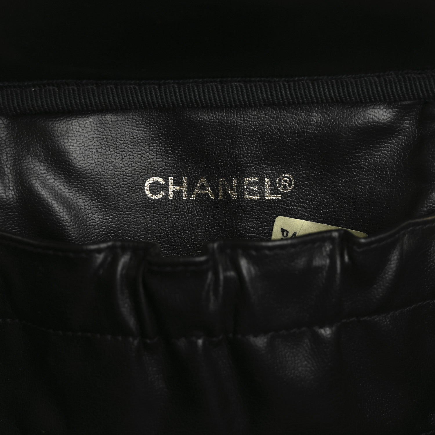 Chanel Lambskin Vanity Cosmetic Case Black 6 of 12