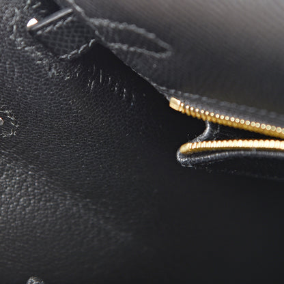 Hermes Epsom Kelly Sellier 25 Black 6 of 10