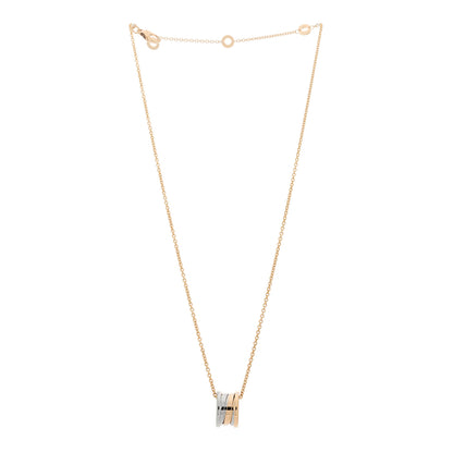 Bulgari 18K Rose White Yellow Gold B.Zero1 Pendant Necklace 3 of 6