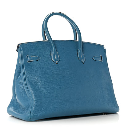 Hermes Togo Birkin 35 Blue Jean 2 of 40
