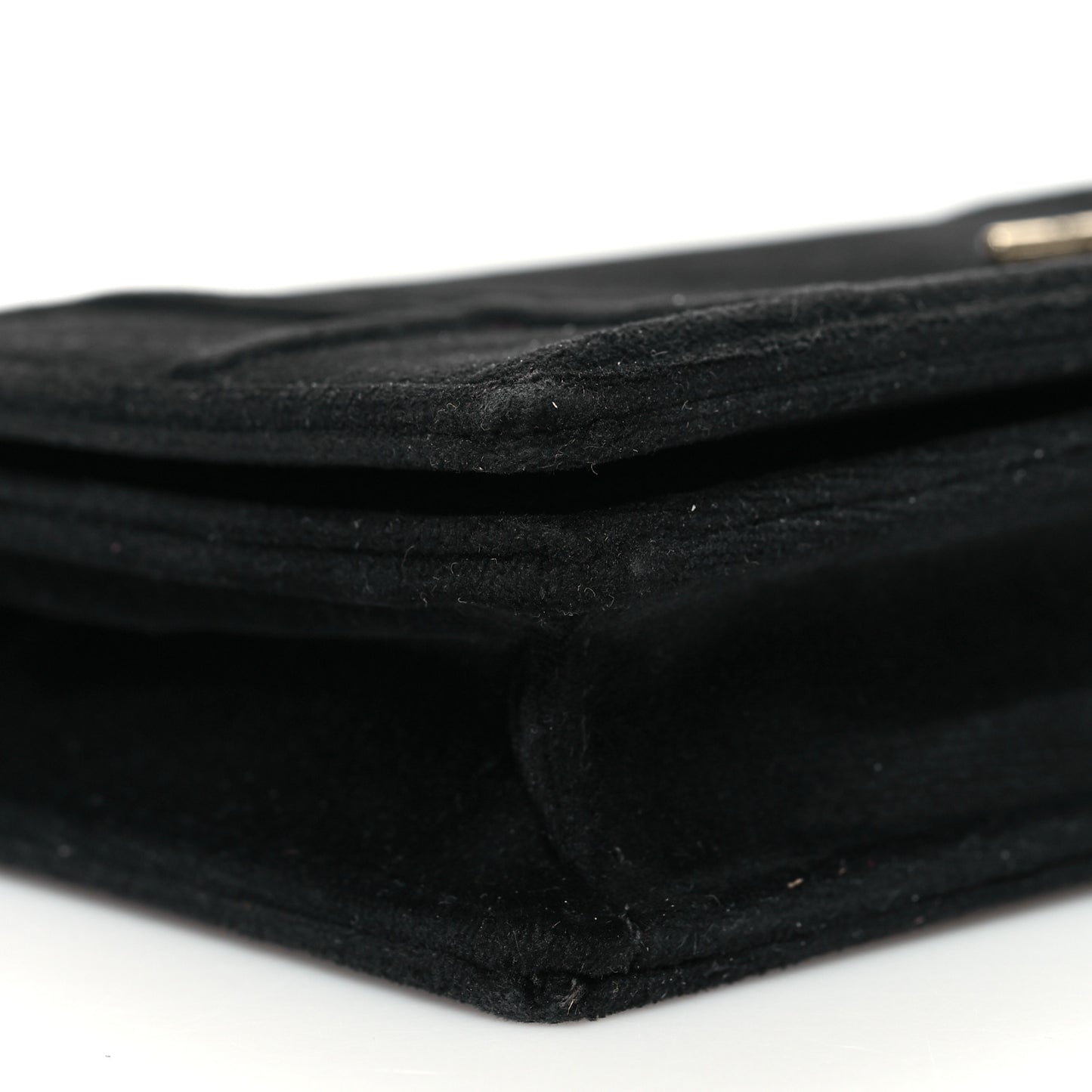 Velvet Diorama Wallet on Chain Pouch Black