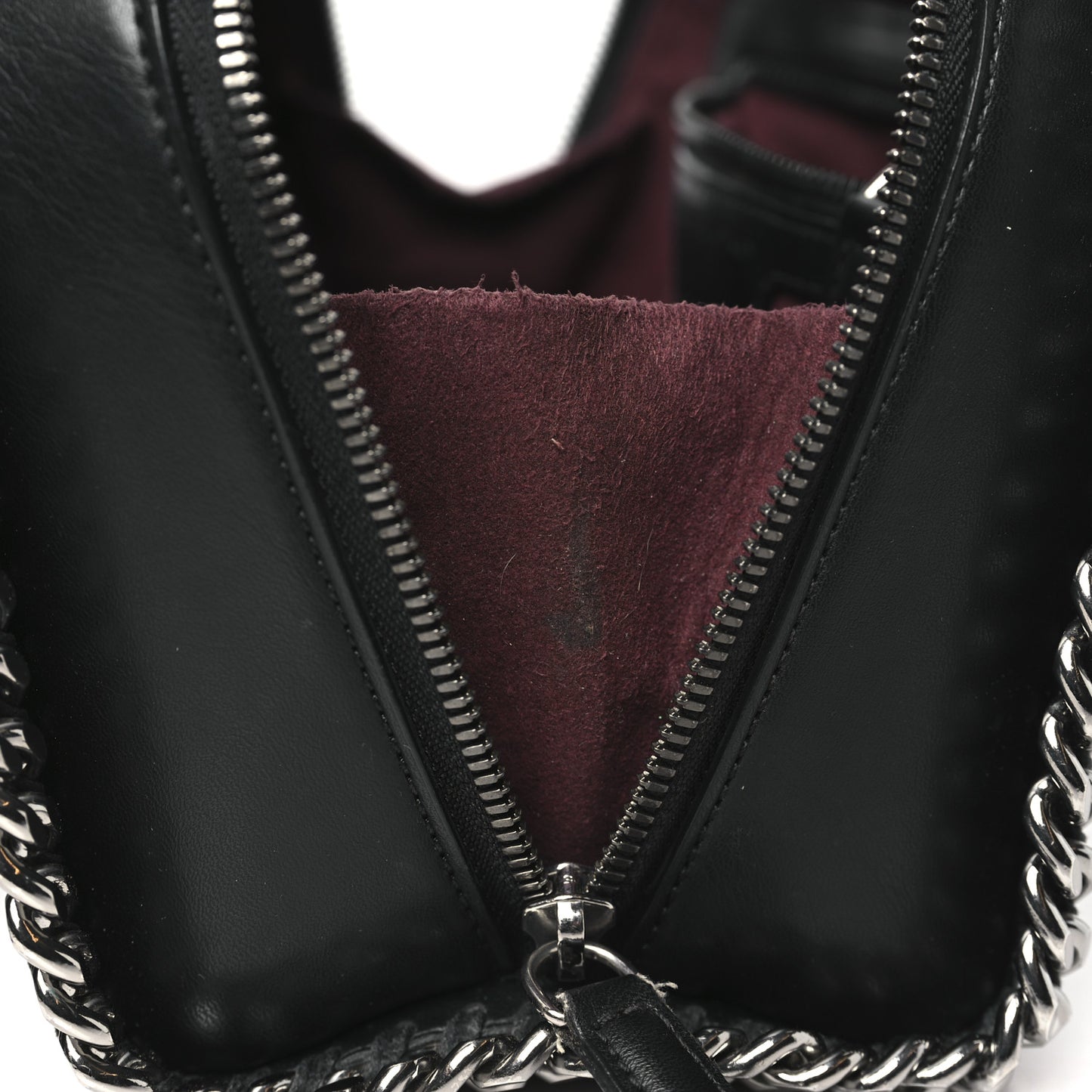 Eco Alter Nappa Mini Falabella Box Top Handle Bag Black