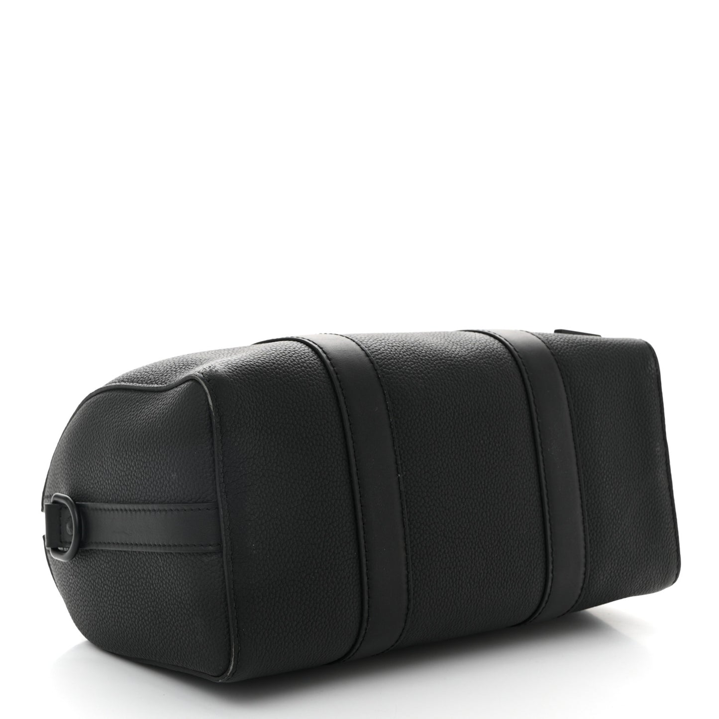 Grained Calfskin Aerogram City Keepall Black