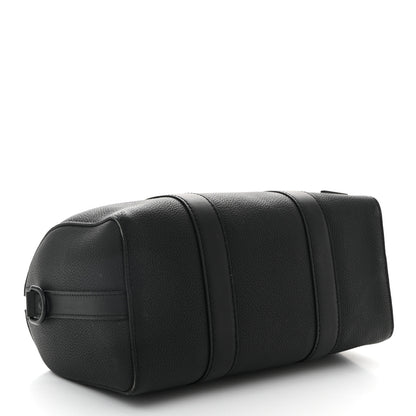 Louis Vuitton Grained Calfskin Aerogram City Keepall Black 4 of 12