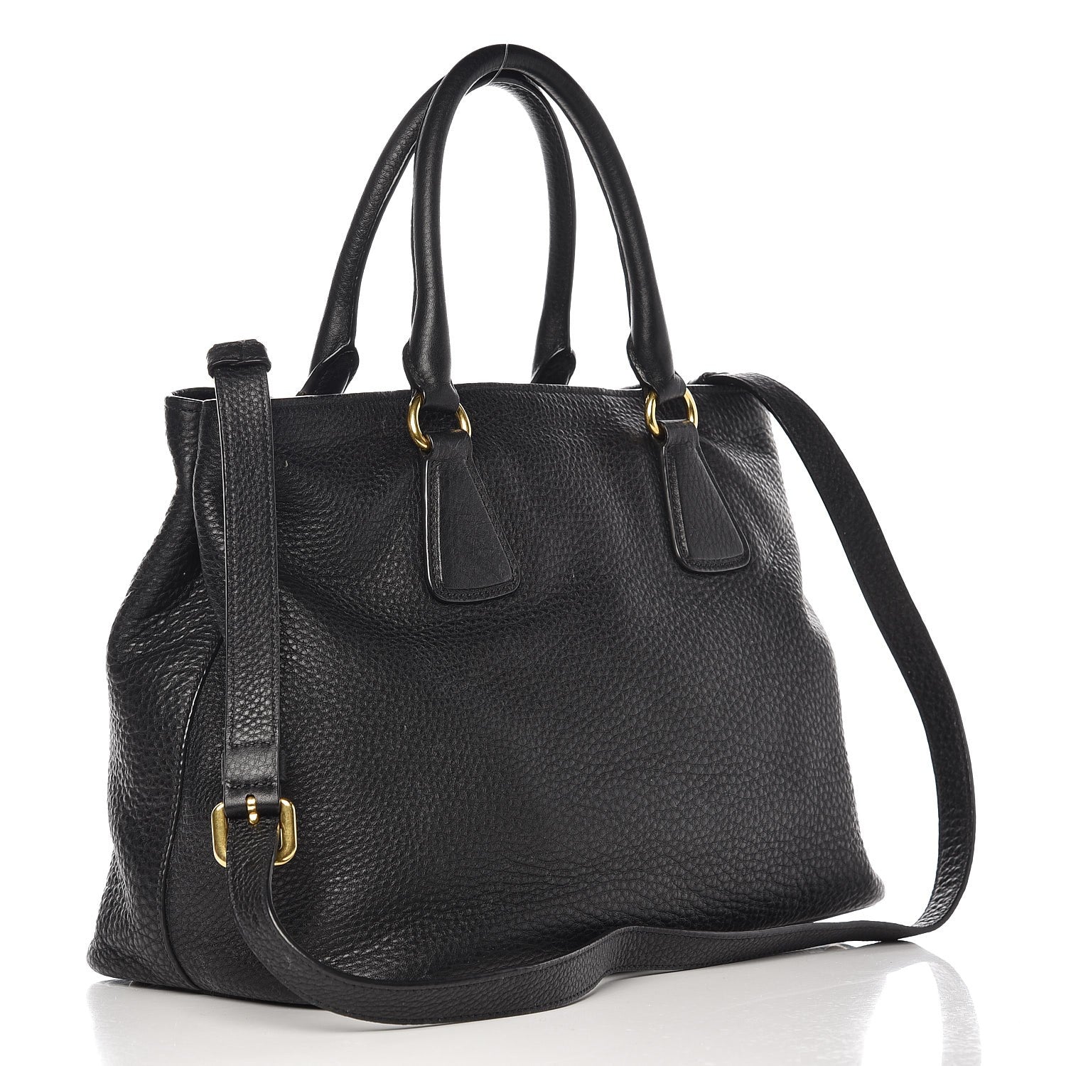 Prada Vitello Daino Tote Nero Black 4 of 12