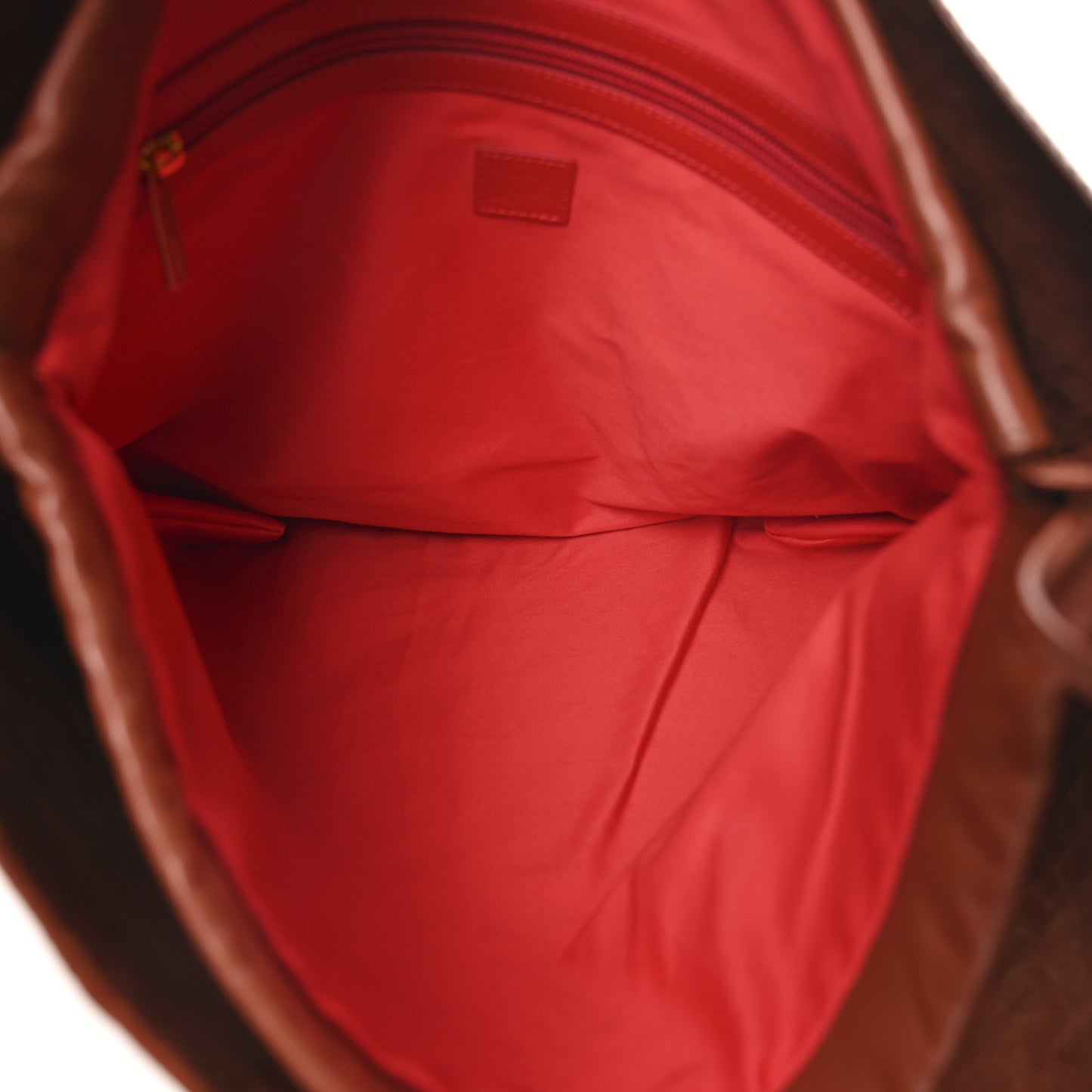 Patent Calfskin Crocodile Embossed Le 54 Tote Acajou