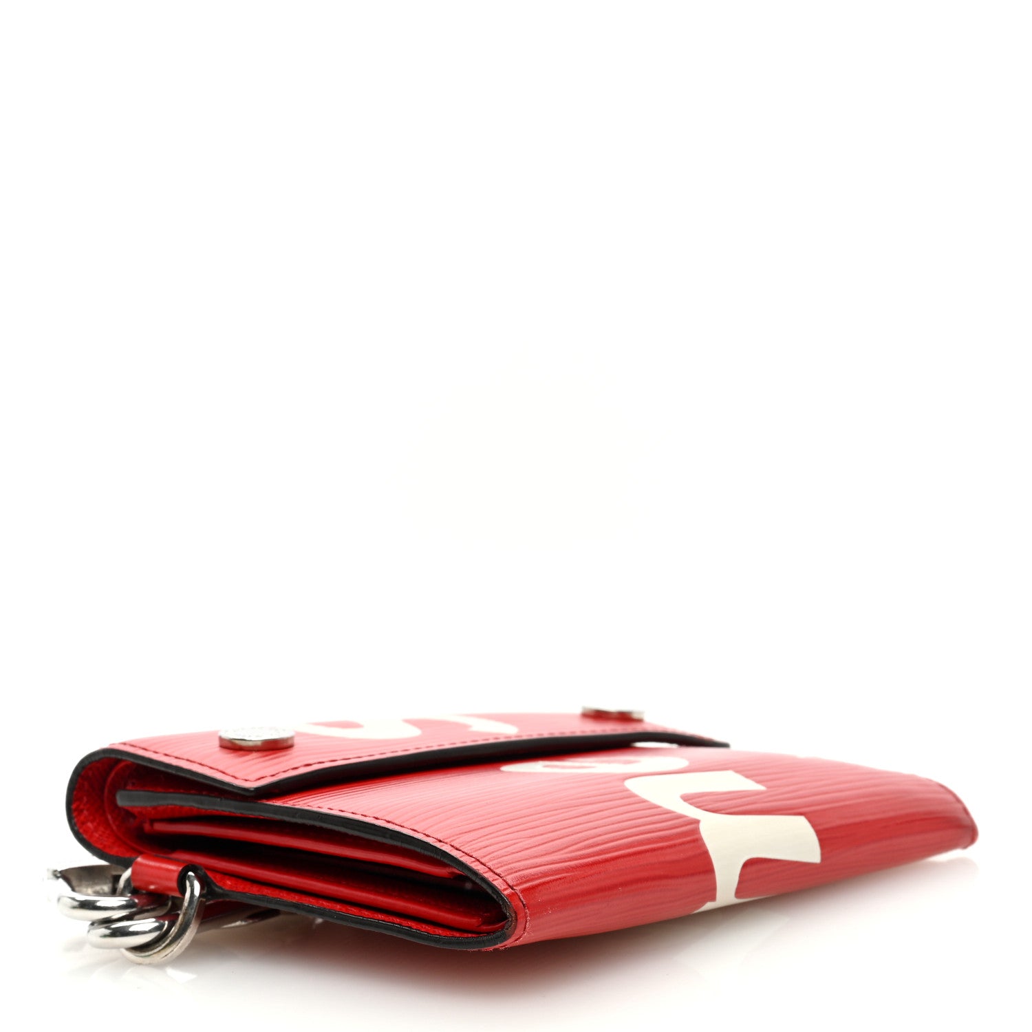 Louis Vuitton X SUPREME Epi Chain Wallet Red 4 of 7