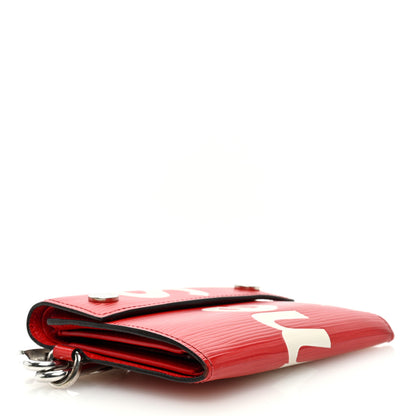 Louis Vuitton X SUPREME Epi Chain Wallet Red 4 of 7