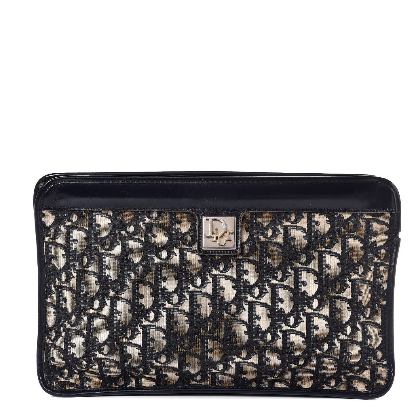 Monogram Clutch Navy Blue
