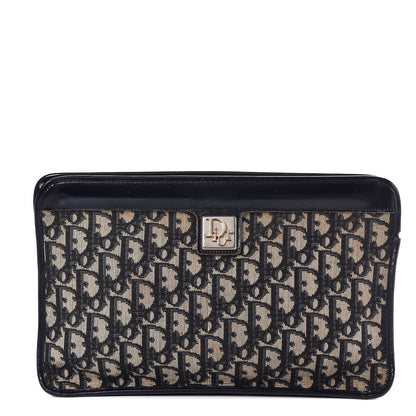 Christian Dior Monogram Clutch Navy Blue 1 of 6