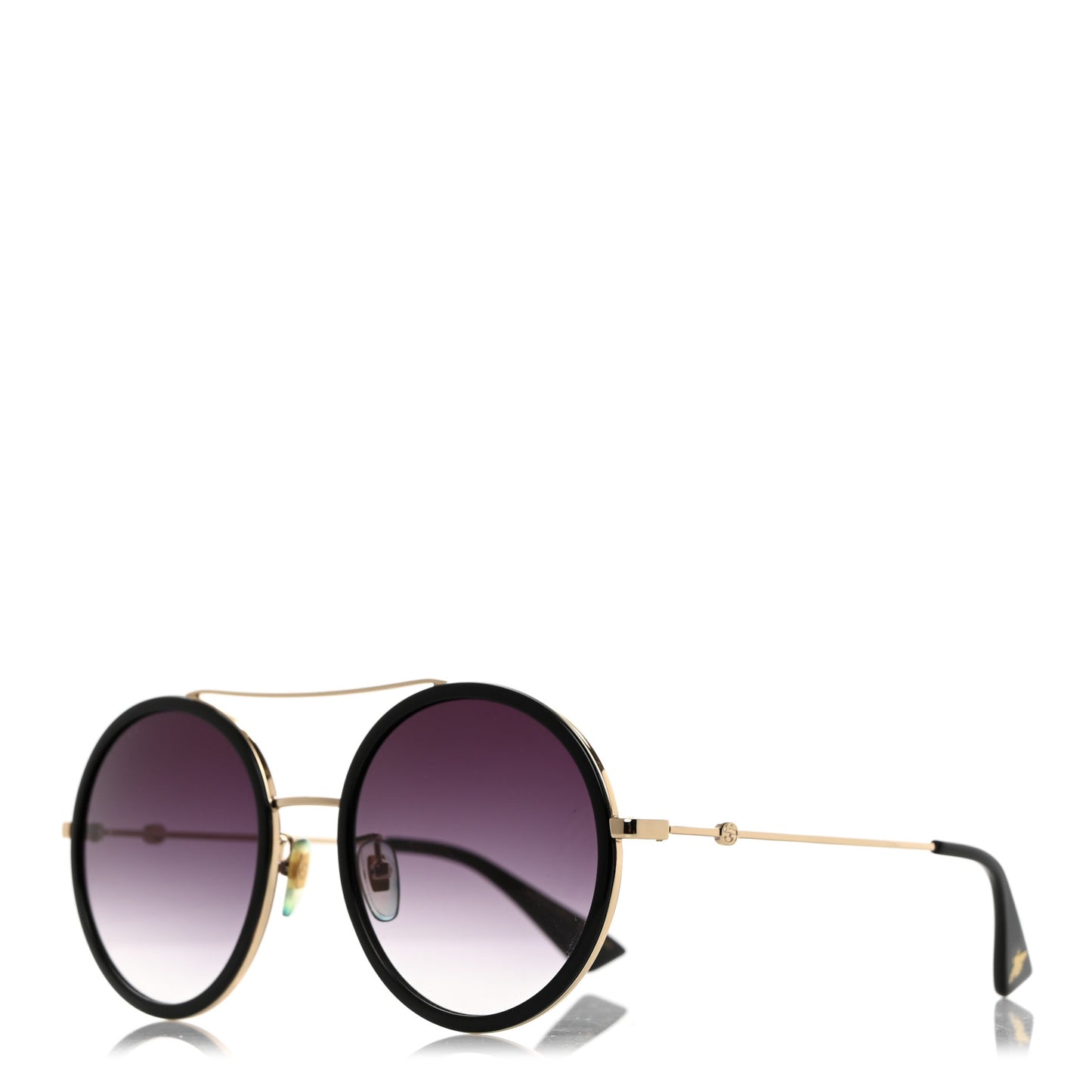 Metal Round Frame Sunglasses GG0061S Black
