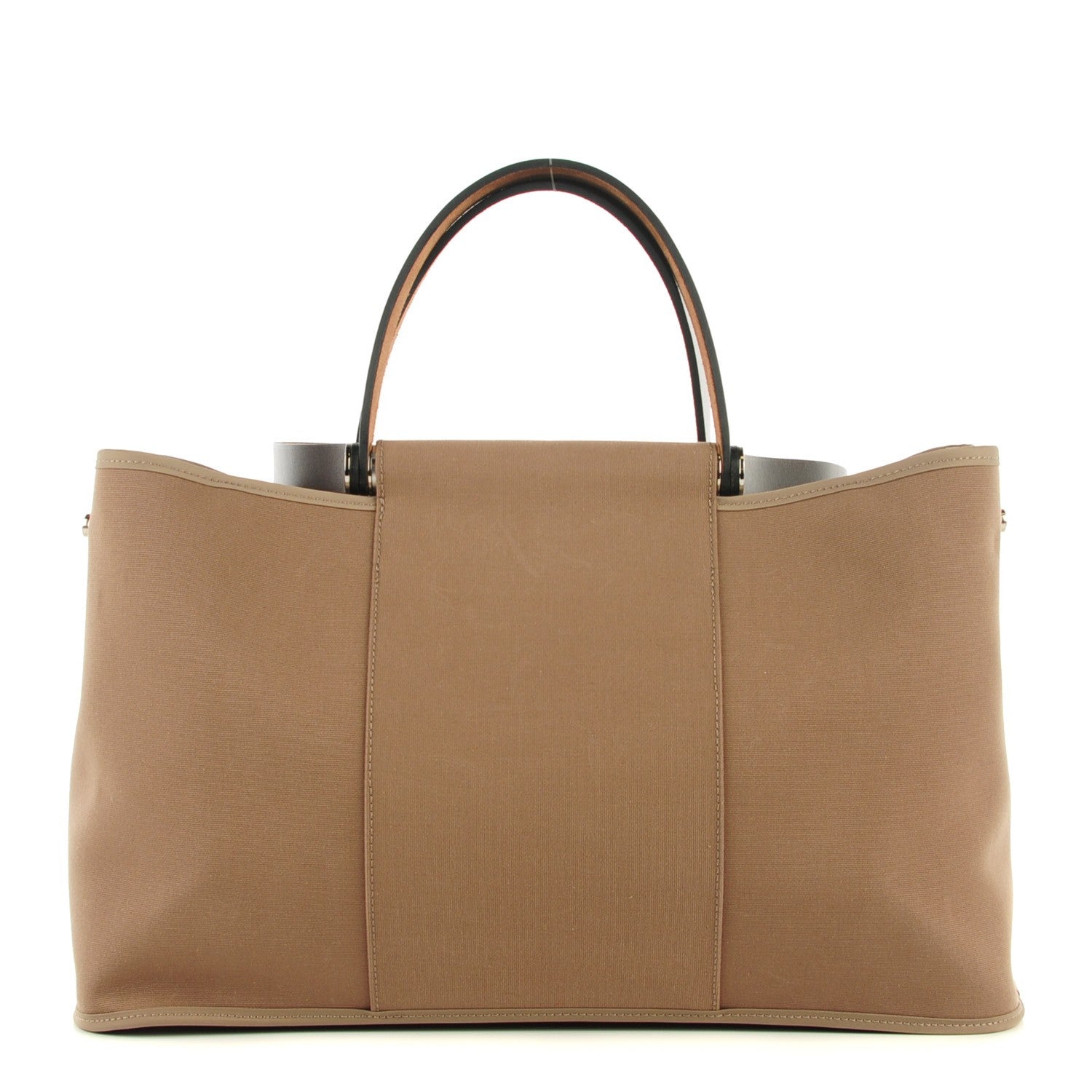 Hermes Vache Hunter Toile Cabag Elan Etoupe 1 of 8