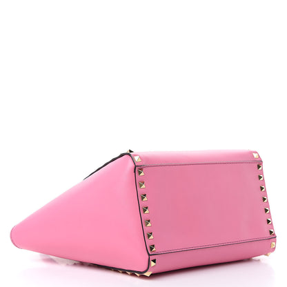 Valentino Garavani Vitello Small Rockstud Double Handle Tote Ninphea 4 of 8