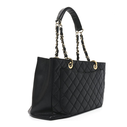 Chanel Caviar Quilted Grand Shopping Tote GST Black 3 of 10