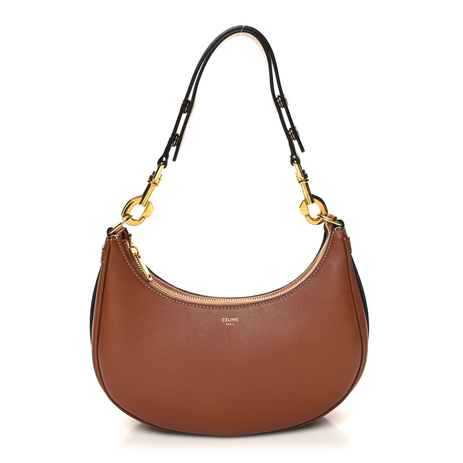 Celine Smooth Calfskin Medium Strap Ava Shoulder Bag Tan 1 of 10