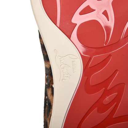 Christian Louboutin Mens Pony Hair Spikes Orlato Flat Sneakers 42 Leopard 9 of 10