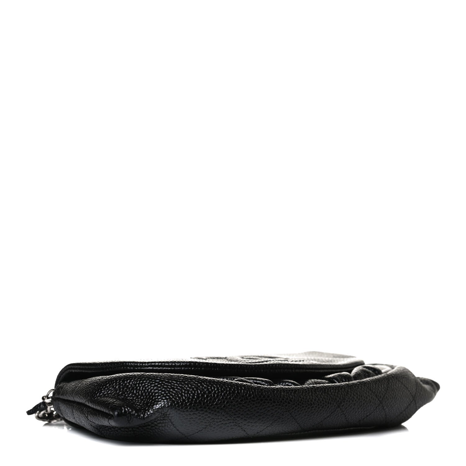 Chanel Caviar Half Moon Wallet On Chain WOC Black 4 of 12