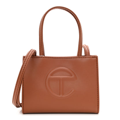 Telfar Vegan Leather Small Shopping Bag Tan 1 of 9