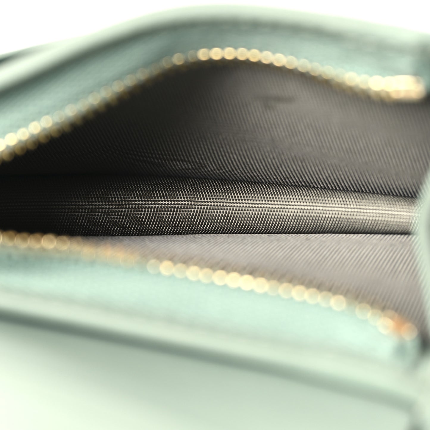 GG Supreme Monogram Textured Calfskin Emblem Mini Wallet Sage Green