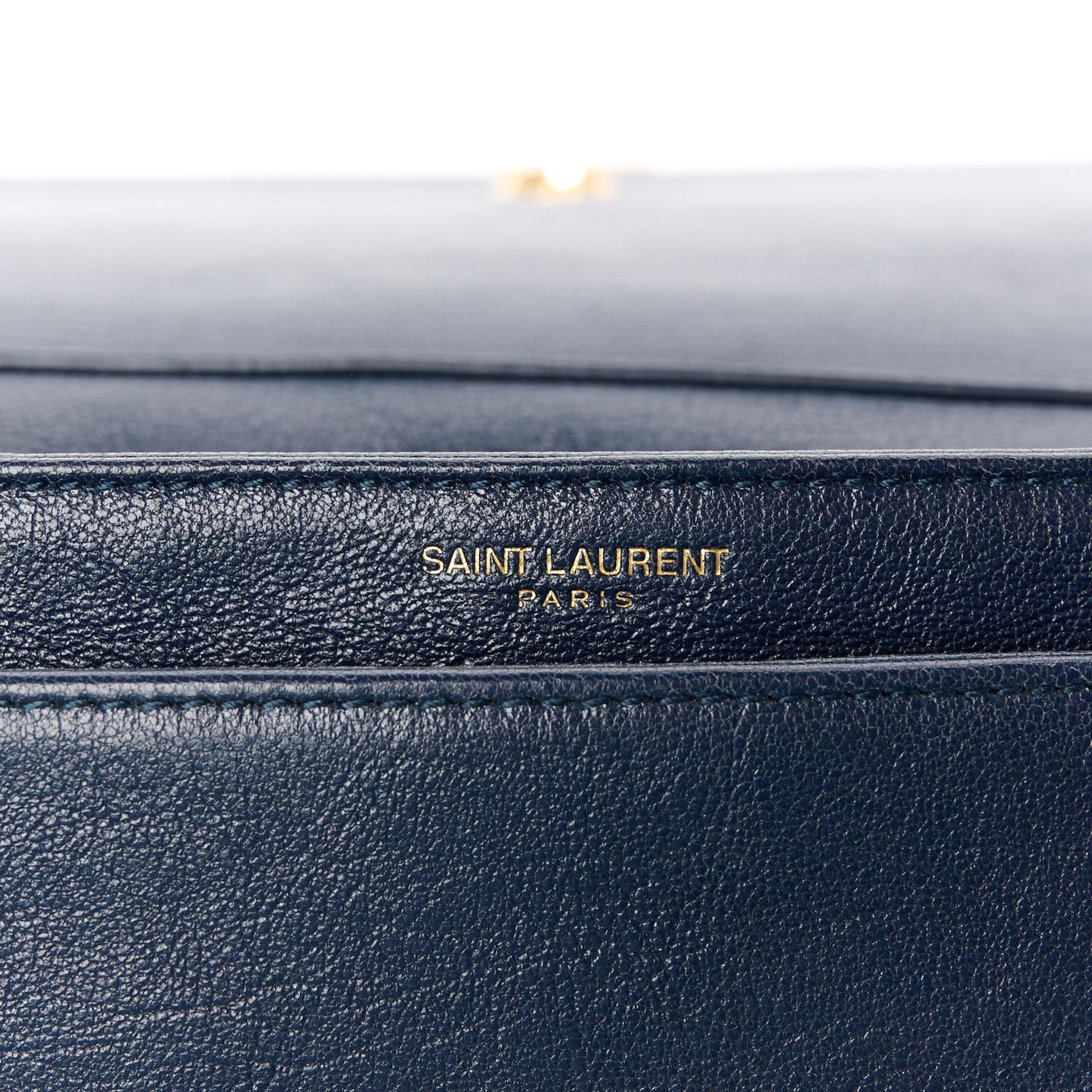 Lambskin Quilted Mini Becky Chain Bag Blue Charron