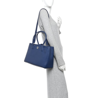 Chanel Calfskin Cerf Executive Shopper Tote Marine 2 of 11