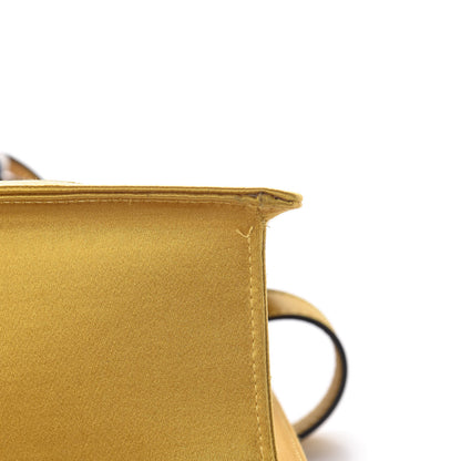 Gucci Satin Crystal Mini Sylvie Top Handle Bag Yellow 13 of 14