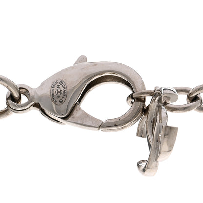 Chanel Resin CC Oversized Padlock Chain Necklace Silver Pearly White 5 of 5