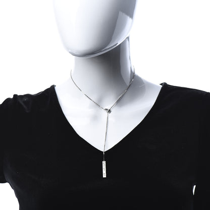 Cartier 18K White Gold LOVE Lariat Necklace 2 of 5