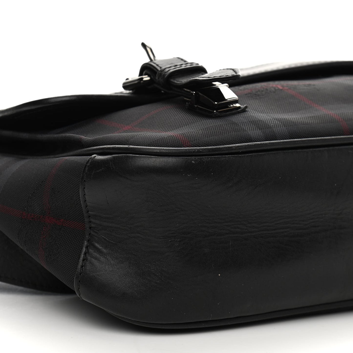 Nylon Smoked Check Messenger Bag